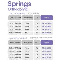 اسپرینگ بسته - Orthometric Flexy NiTi Close Spring