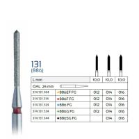 فرز الماسه، ISO886، استوانه‌ای شکل نوک تیز، (OAL 24 mm)