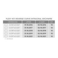 آرچ وایر Orthometric Flexy NiTi Curva Reversa- Rectangular