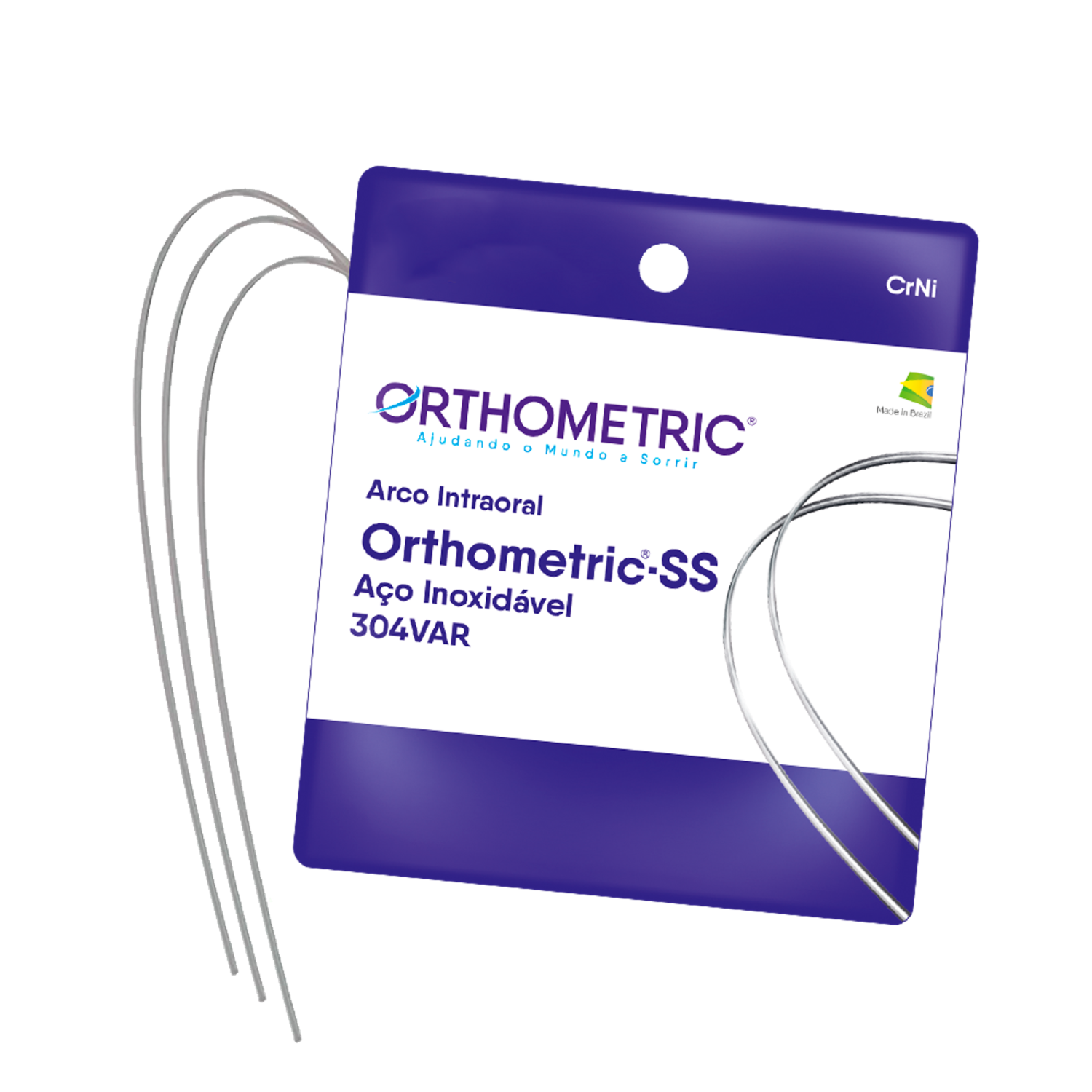 آرچ وایر -Orthometric - Rectangular(Natural) - Stainless