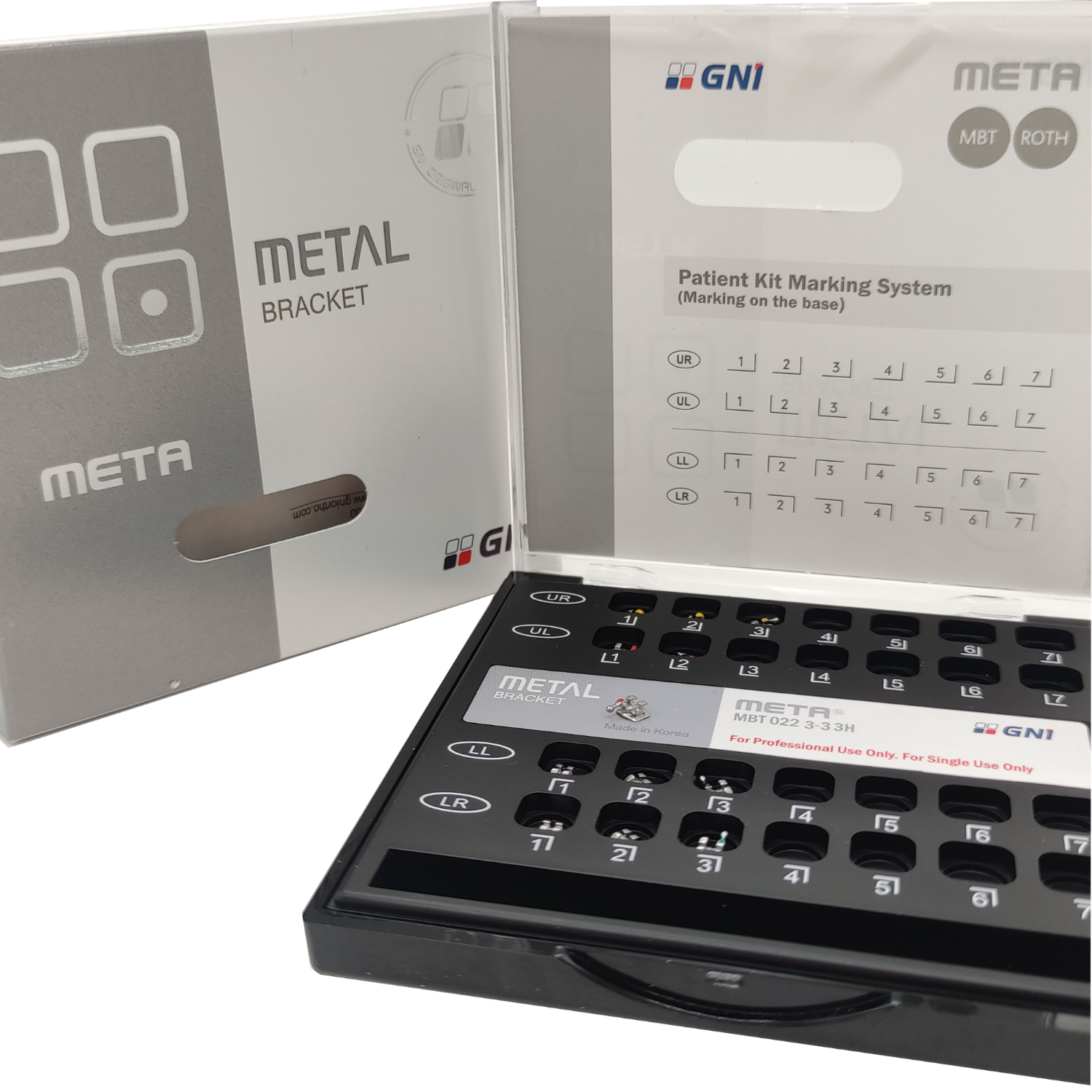 کیت 12 عددی براکت فلزی - GNI Meta2 MBT022